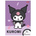 Zeszyt A4 Kuromi do nauki pisania 32k. 70g podwójna linia kolor Unipap