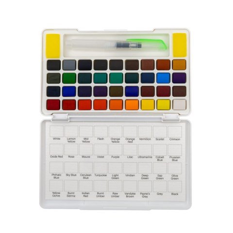 Farby akwarelowe z pedzęlkiem i paletką 36 kolor. Astra (602124006)