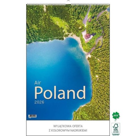 Kalendarz ścienny AIR POLAND 13-kartkowy 330mm x 500mm Jotan (WP129)