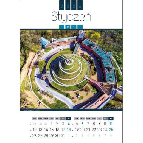 Kalendarz ścienny AIR POLAND 13-kartkowy 330mm x 500mm Jotan (WP129)