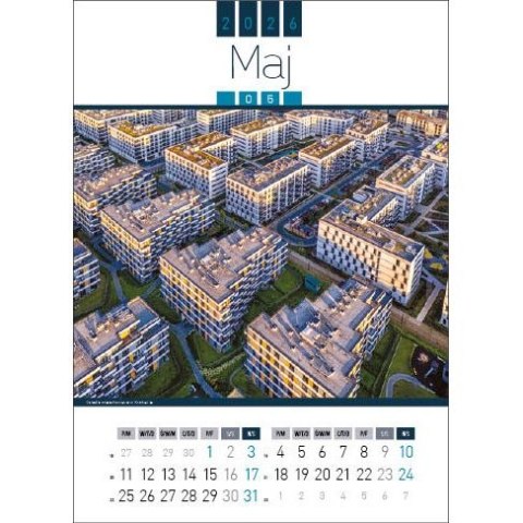 Kalendarz ścienny AIR POLAND 13-kartkowy 330mm x 500mm Jotan (WP129)