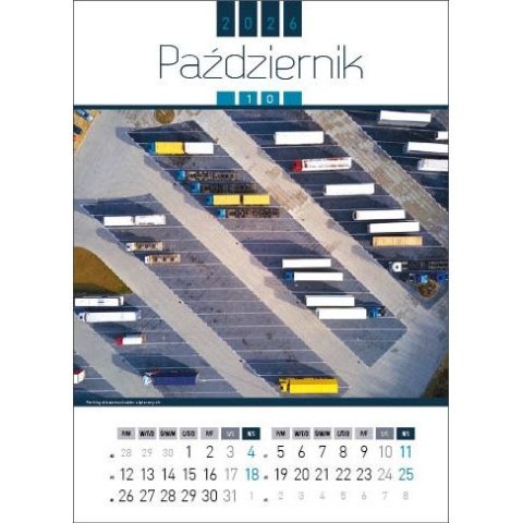 Kalendarz ścienny AIR POLAND 13-kartkowy 330mm x 500mm Jotan (WP129)