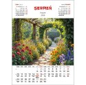 Kalendarz ścienny OGRODY WIELOPLANSZOWY 330mm x 500mm Jotan (WP133)