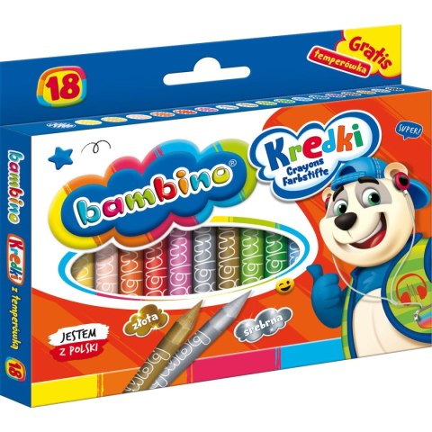 Kredki glinkowe 18 kol. St.Majewski