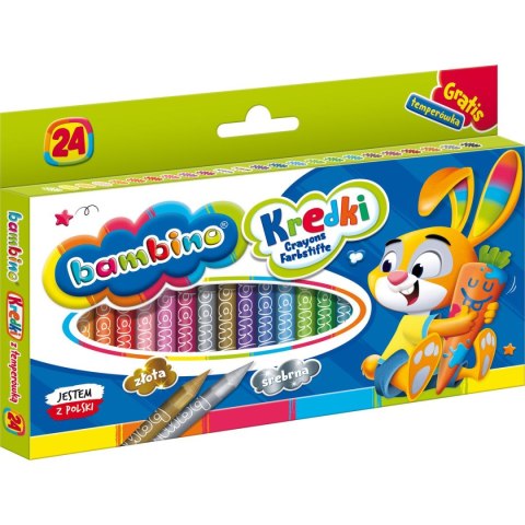 Kredki glinkowe Bambino 24 kol. St.Majewski