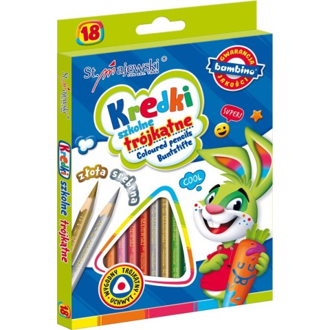 Kredki ołówkowe 18 kol. St.Majewski