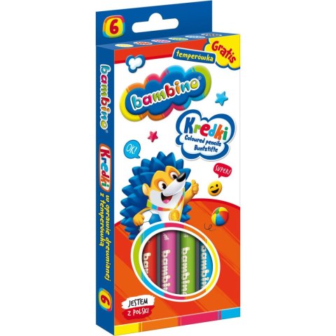 Kredki ołówkowe Bambino 6 kol. St.Majewski
