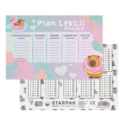 Plan lekcji kapibara Starpak (572478)
