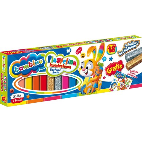 Plastelina 18 kol. BAMBINO mix St.Majewski