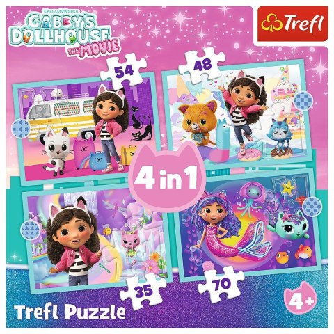 Puzzle Gabby Gabby great adventure 4w1 el. Trefl (34670)