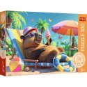 Puzzle Relaks w stylu kapibary 100 el. Trefl (16537)