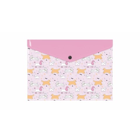 Teczka plastikowa PUPPIES A4 mix Biurfol (TKN-A4-36)