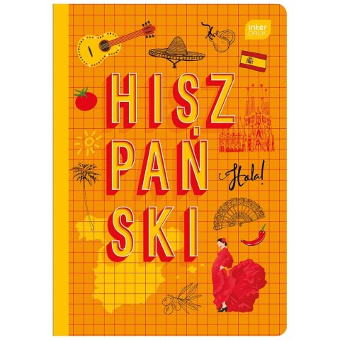 Zeszyt tematyczny A5 HISZPAŃSKI 60k. 70g krata Interdruk (ZE60HIS#)