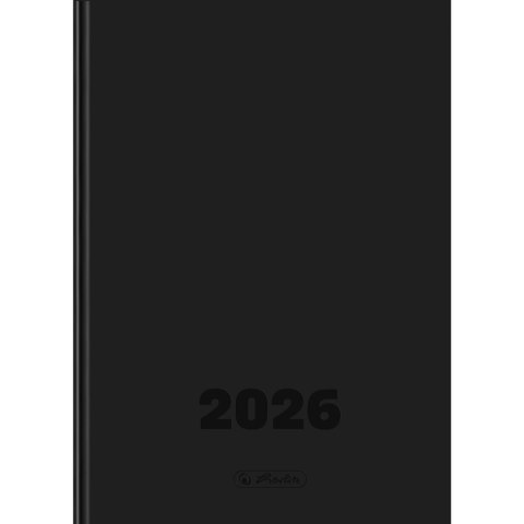 Kalendarz książkowy (terminarz) DTP dzienny szefa czarny A4 Herlitz (400204114)