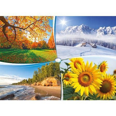 Kalendarz ścienny 4 PORY ROKU trójdzielny Jotan (T39)