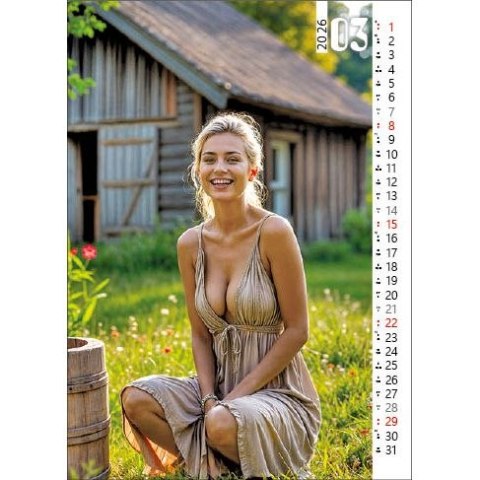 Kalendarz ścienny 4 SEASONS GIRLS 330mm x 500mm Jotan (WP138)