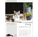 Kalendarz ścienny KOT W BIURZE WIELOPLANSZOWY A3 Jotan (WP136)