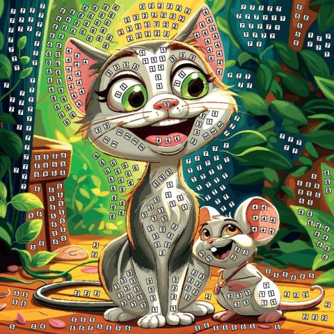 Mozaika kot i mysz Fun&Joy