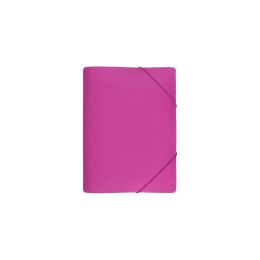 Teczka plastikowa na gumkę RÓŻOWA A4 mix Biurfol (TGS-01-10)