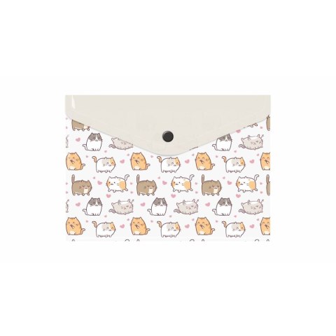 Teczka plastikowa na guzik KITTENS A5 mix Biurfol (TKN-A5-35)