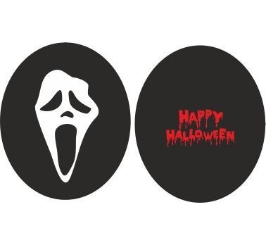 Balon gumowy HALLOWEEN STRASZNE HALLOWEEN 5 szt mix Godan (GB/PG19)