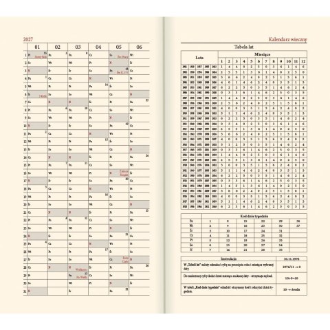 Kalendarz książkowy (terminarz) A6 Lucrum (TS11)