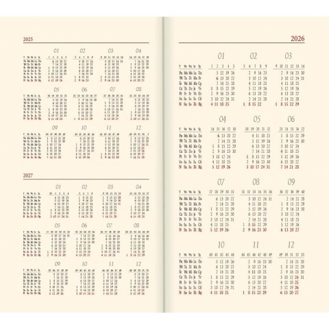 Kalendarz książkowy (terminarz) mix vivella kieszonkowy A6 Lucrum (11T)