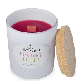 Świeczka ozdobna Classico Spring Tulip biała 135g Pavoncella (5905711530721)