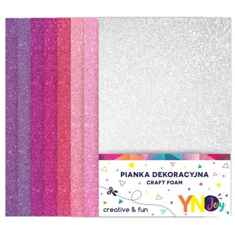 Arkusz piankowy pianka dekoracyjna NC-018 kolor: mix 8 ark. Interdruk (IPIANC018)