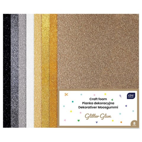 Arkusz piankowy pianka dekoracyjna NC-018 kolor: mix 8 ark. Interdruk (IPIANC019)