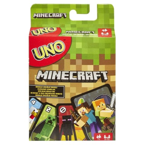 Gra karciana Minecraft Uno Junior Mattel (FPD61)