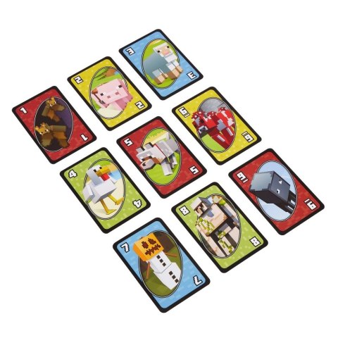 Gra karciana Minecraft Uno Junior Mattel (FPD61)