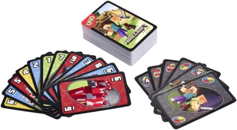 Gra karciana Minecraft Uno Junior Mattel (FPD61)