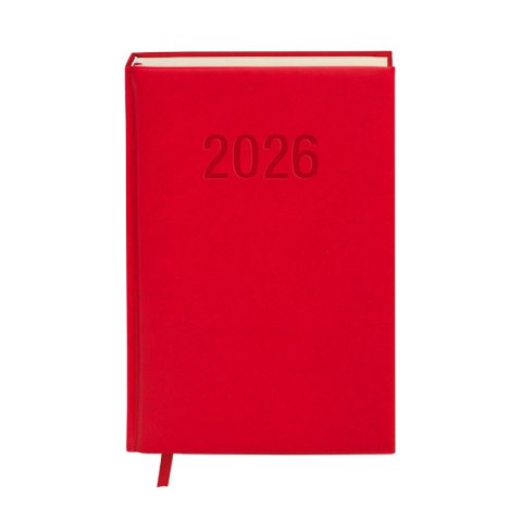Kalendarz książkowy (terminarz) 2026 COLOROFIX DNS A5 Antra (CZERWONY)