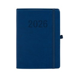 Kalendarz książkowy (terminarz) 2026 MEMOFIX TDW A5 Antra (GRANATOWY)