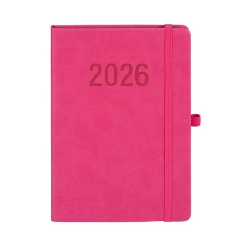 Kalendarz książkowy (terminarz) 2026 MEMOFIX TDW A5 Antra (RÓŻOWY)