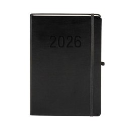 Kalendarz książkowy (terminarz) 2026 MEMOFIX TDW B5 Antra (CZARNY)
