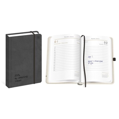 Kalendarz książkowy (terminarz) DZIENNY A5 Interdruk (IDEAS)