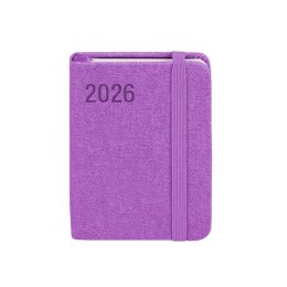 Kalendarz książkowy (terminarz) FIOLETOWY AVANGARDA A7 Antra (2026)