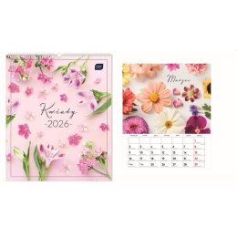 Kalendarz ścienny PLANER 335mm x 400mm Interdruk (KWIATY)