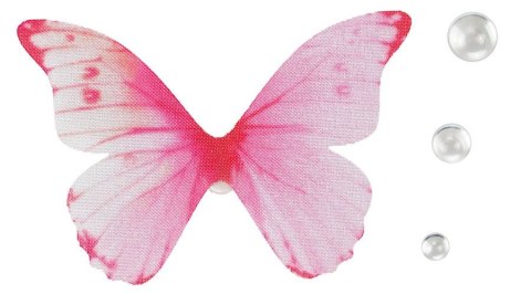 Kryształki Craft-Fun Series +motyle tkaninowe mix Titanum