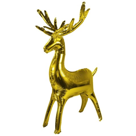 Balon foliowy złoty renifer stojący Arpex (BLF5876)