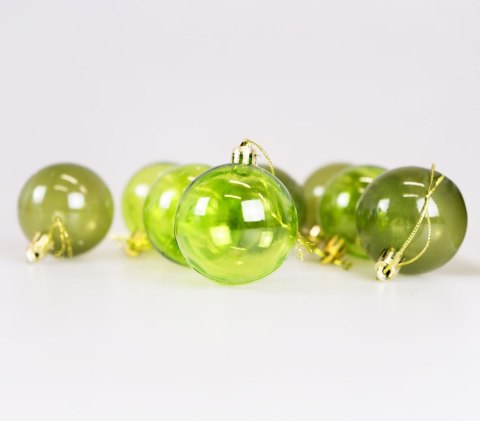 Bombki Zestaw bombek transparentnych (8 szt.) - zielone Arpex (BN6545ZIE-6149)