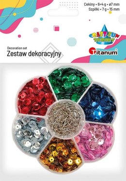 Cekiny Craft-Fun Series 6 kolorów mix 7g Titanum (7HPB)
