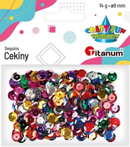 Cekiny Craft-Fun Series okrągłe kolorowe 14g Titanum (CO041)
