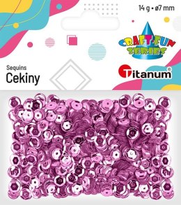 Cekiny Craft-Fun Series okrągłe różowe 14g Titanum (CM6P)