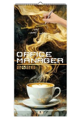 Kalendarz ścienny PASKOWY SZEROKI OFFICE MANAGER 220mm x 470mm Pan Kalendarzyk (KPS V.2)