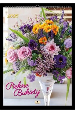 Kalendarz ścienny PIĘKNE BUKIETY A2 Pan Kalendarzyk (A2 V.6)