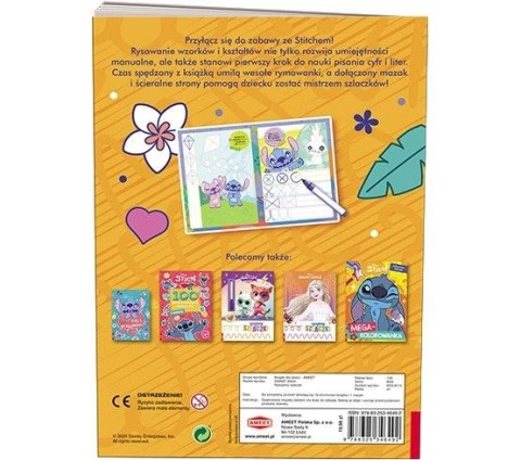 Książeczka edukacyjna Stitch. Rysujemy Szlaczki Ameet (KSS 9115)