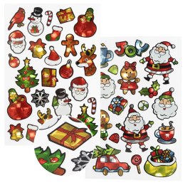 Naklejki świąteczne świąteczny mix holo Arpex (NR5845)